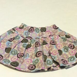 Hanna Andersson Girls Cotton Floral Print Twirl Skirt Size 5